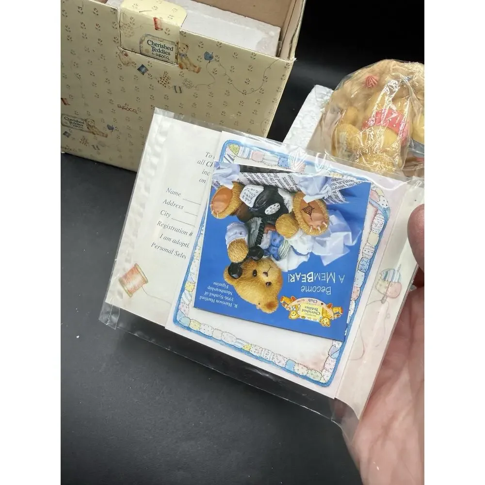 Cherished Teddies Jim & Joey 203513 Beach Sandcastle Brand New! NIB -1